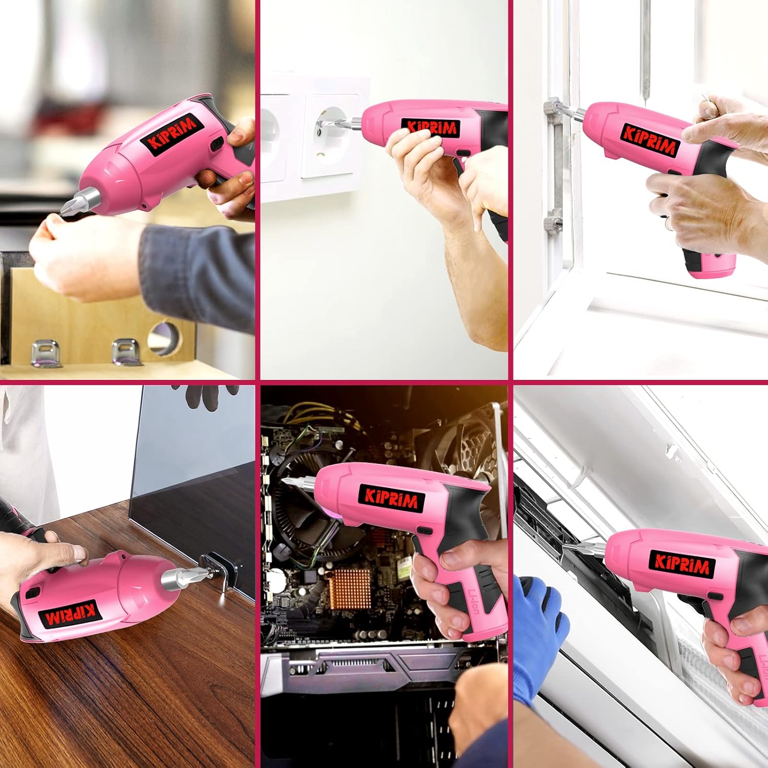 Kiprim ES5 Pink Electric Screwdriver