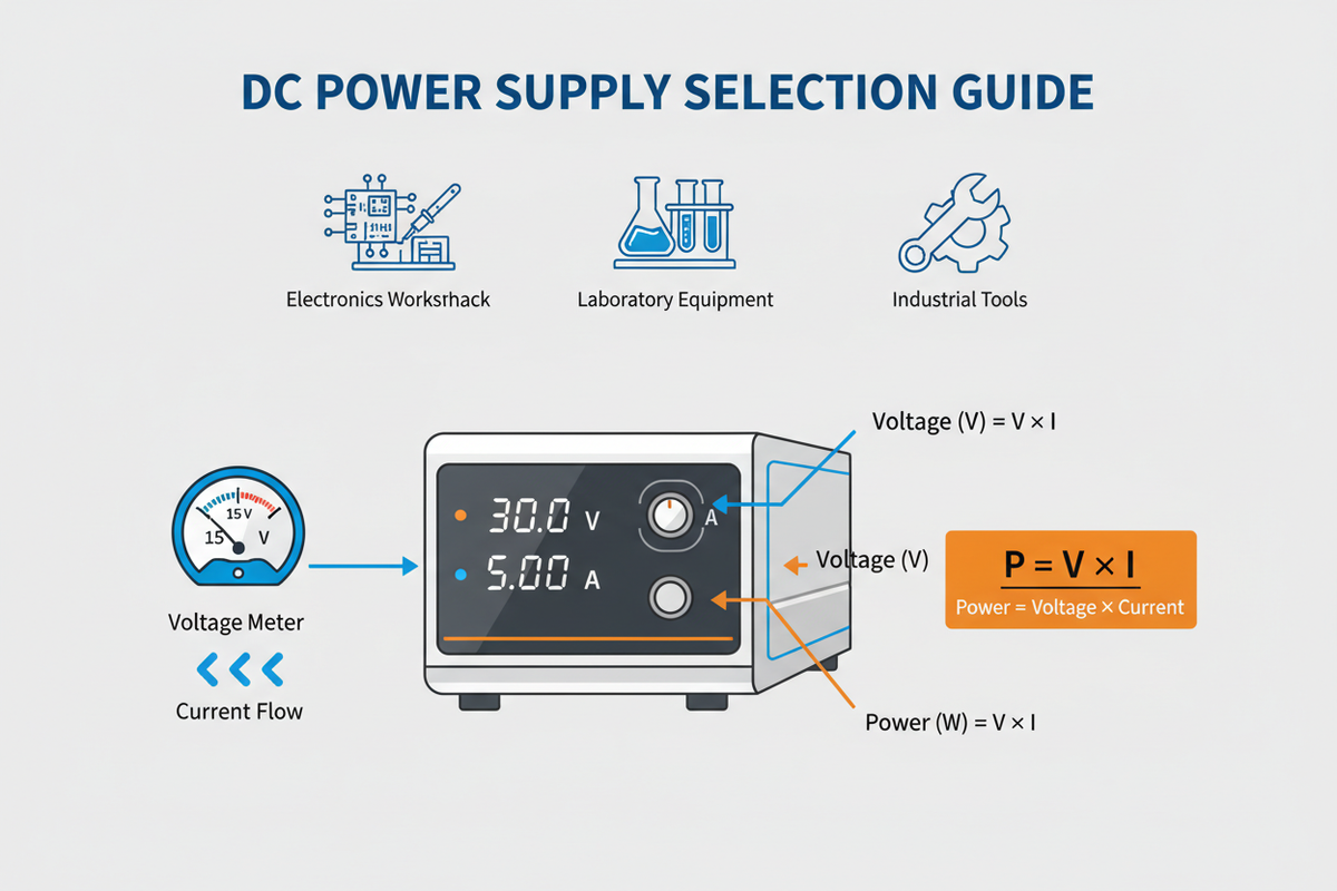 Power Current Machine Lab DC Power Supply: Voltage, Current, and Power Guide – Kiprim