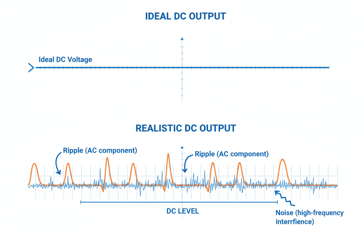 Sound Induced Ripples DC power supply Learn what ripple and noise are – Kiprim