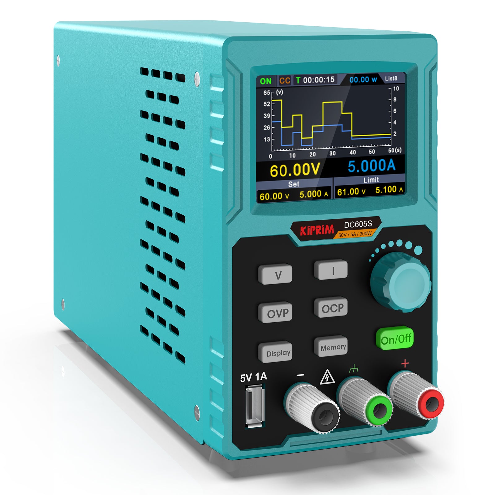 Kiprim DC605S DC Power Supply (0-60 V 0-5 A) 110V