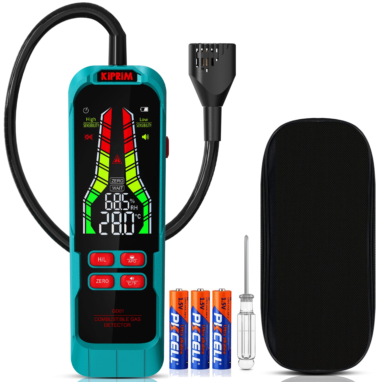 Kiprim  GD01 Gas Leak Detector with 9.4-Inch Probe