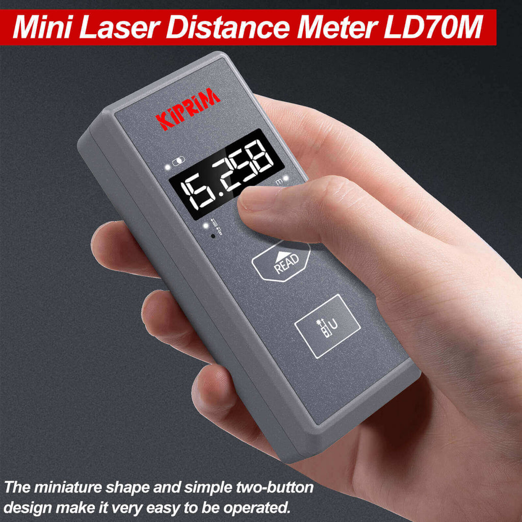 70m Distance Scale Kiprim LD70M Laser Distance Meter – 229ft High Accuracy
