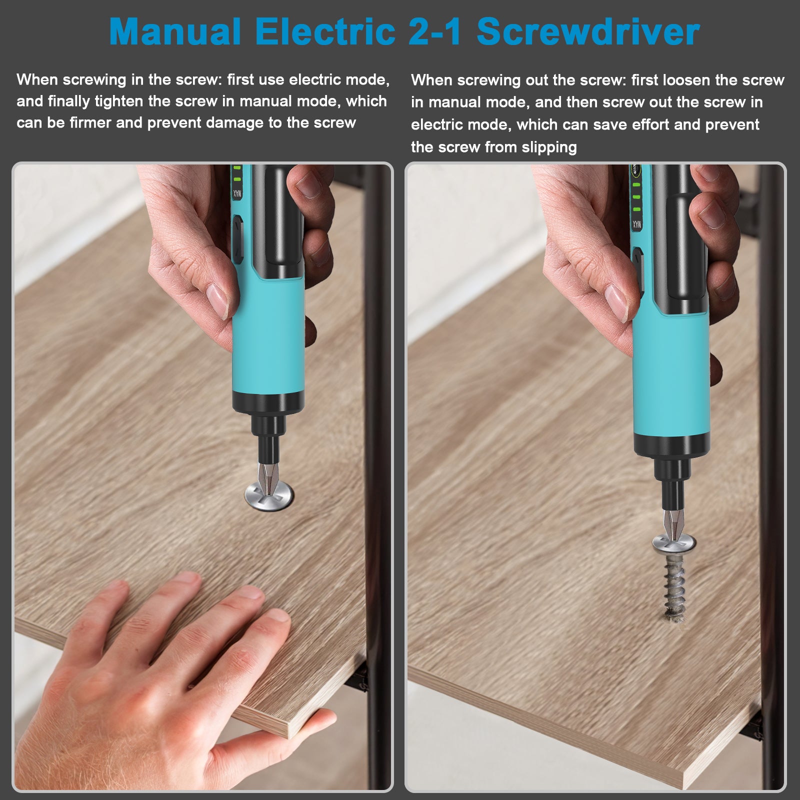 Kiprim  ES2 Electric Screwdriver 4V Torque Cordless Screwdriver Gun
