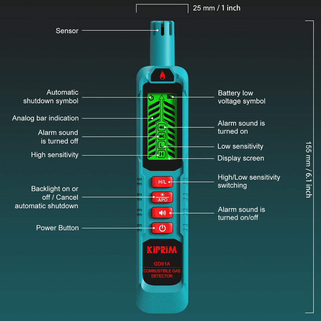 Kiprim GD01A Natural Gas Leak Detector