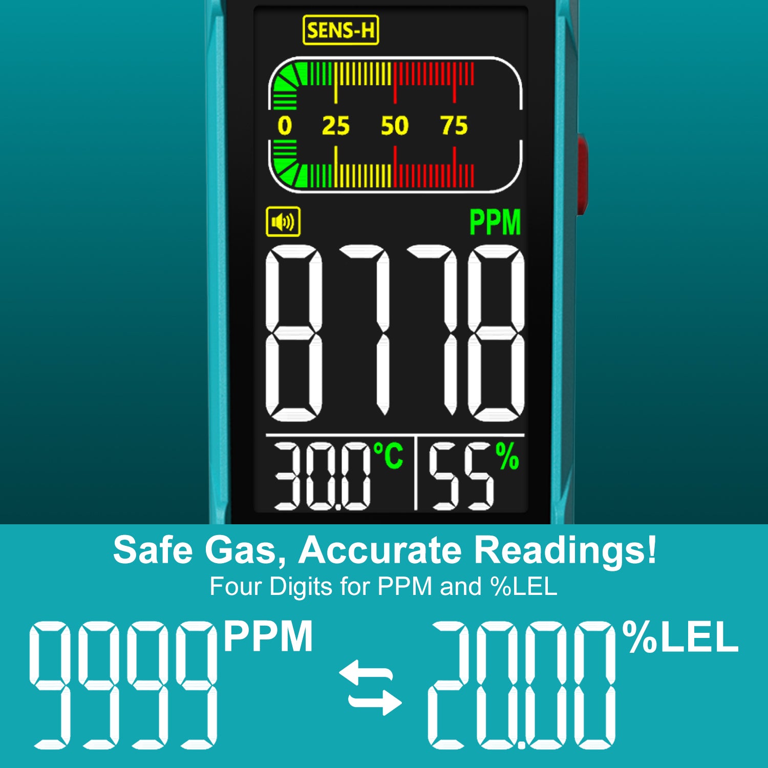 Kiprim GD02 Gas Leak Detector with Extended 15.7-Inch Gooseneck