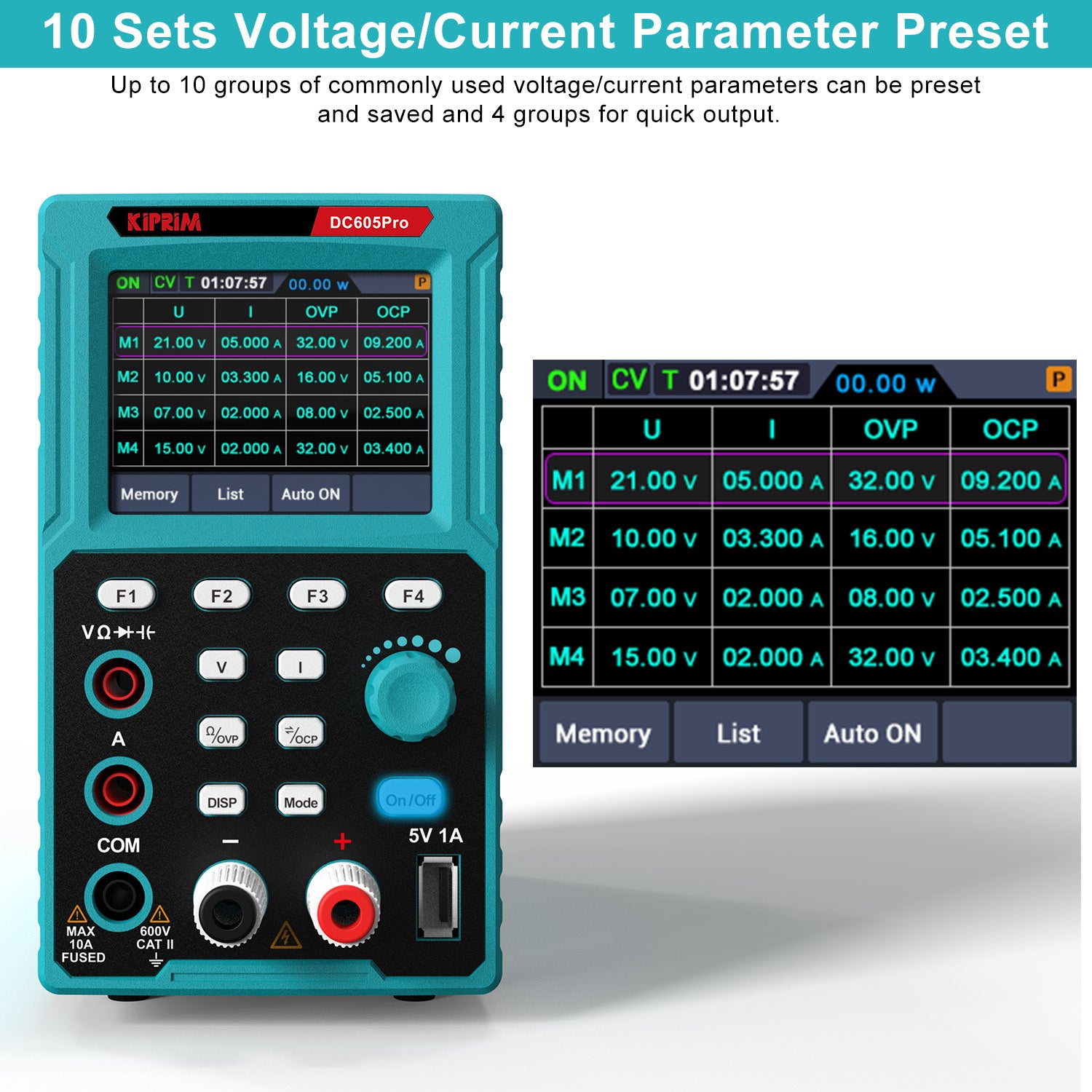 Kiprim DC605Pro 2-in-1 Programmable Power Supply