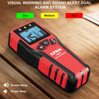 Kiprim WM11 Pinless Moisture Meter for Wood, Walls, Masonry – Accurate Non-Destructive Testing with Audible and Visual Alarm,4 Modes, Data Hold, and Mute Function