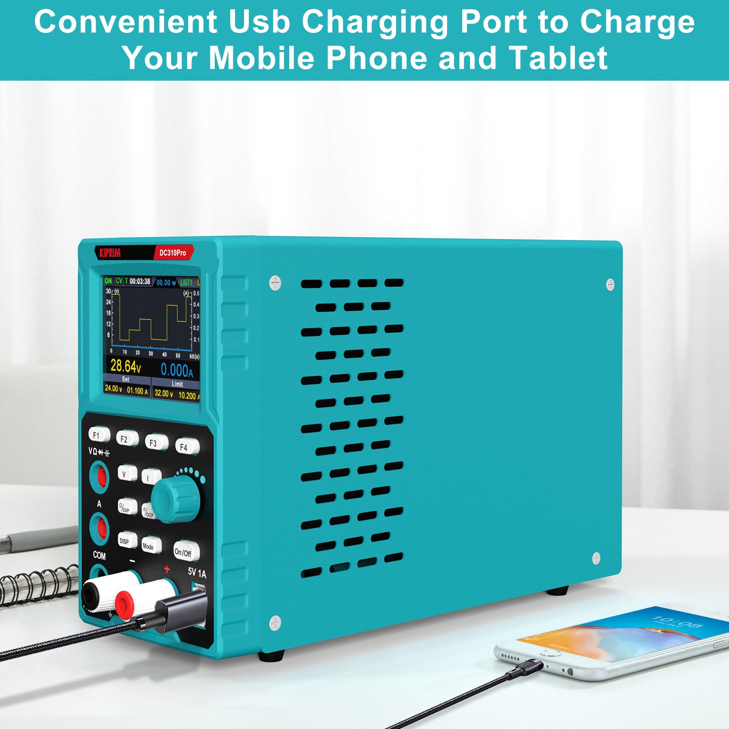 Kiprim DC310Pro 2-in-1 Programmable Power Supply