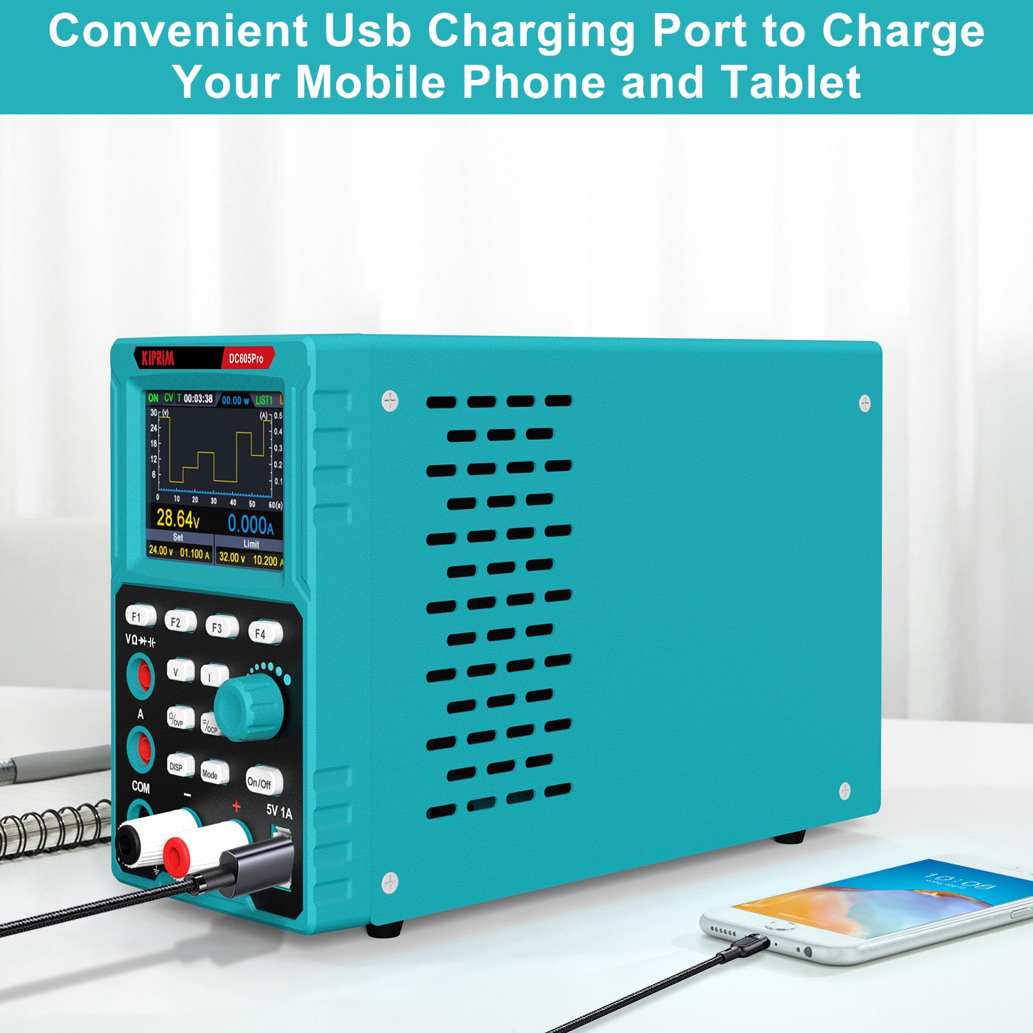 Kiprim DC605Pro 2-in-1 Programmable Power Supply