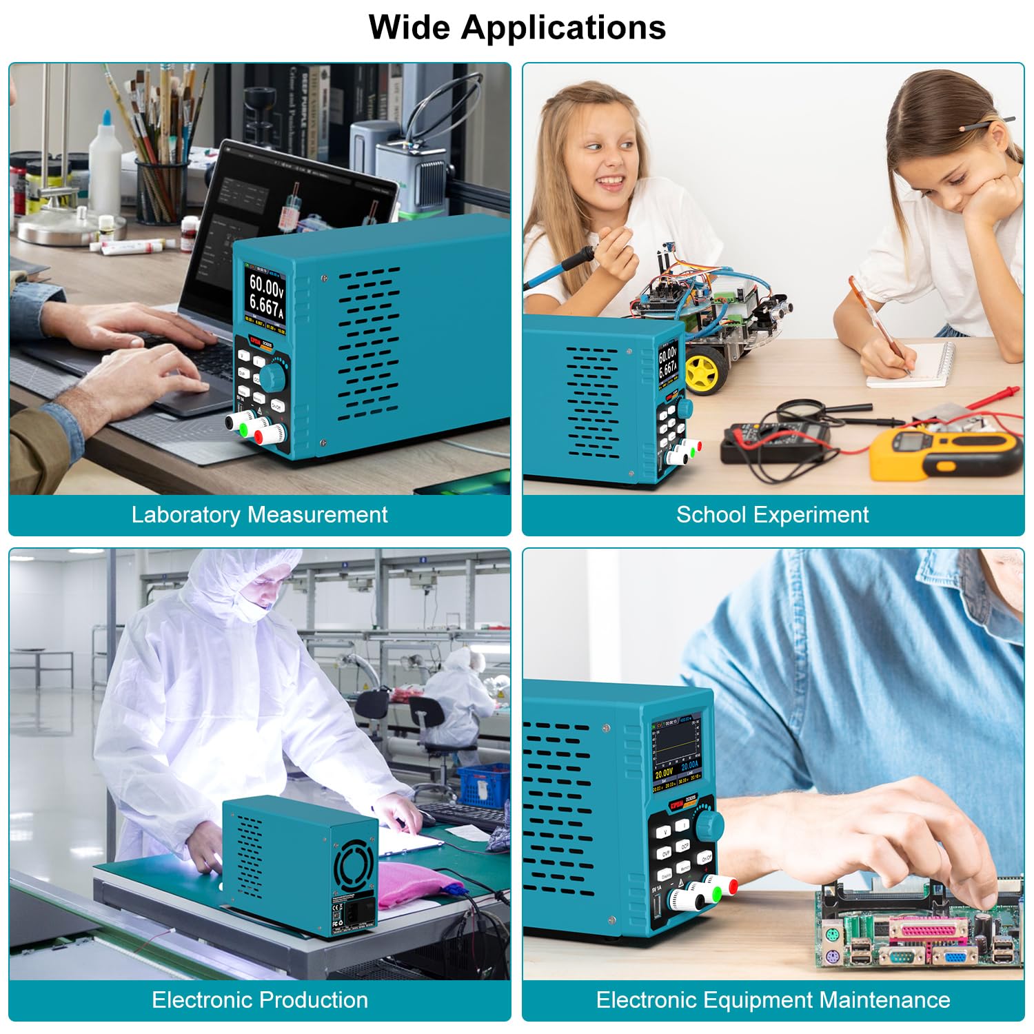 Kiprim DC620S 400W DC Power Supply (0-60 V 0-20 A)