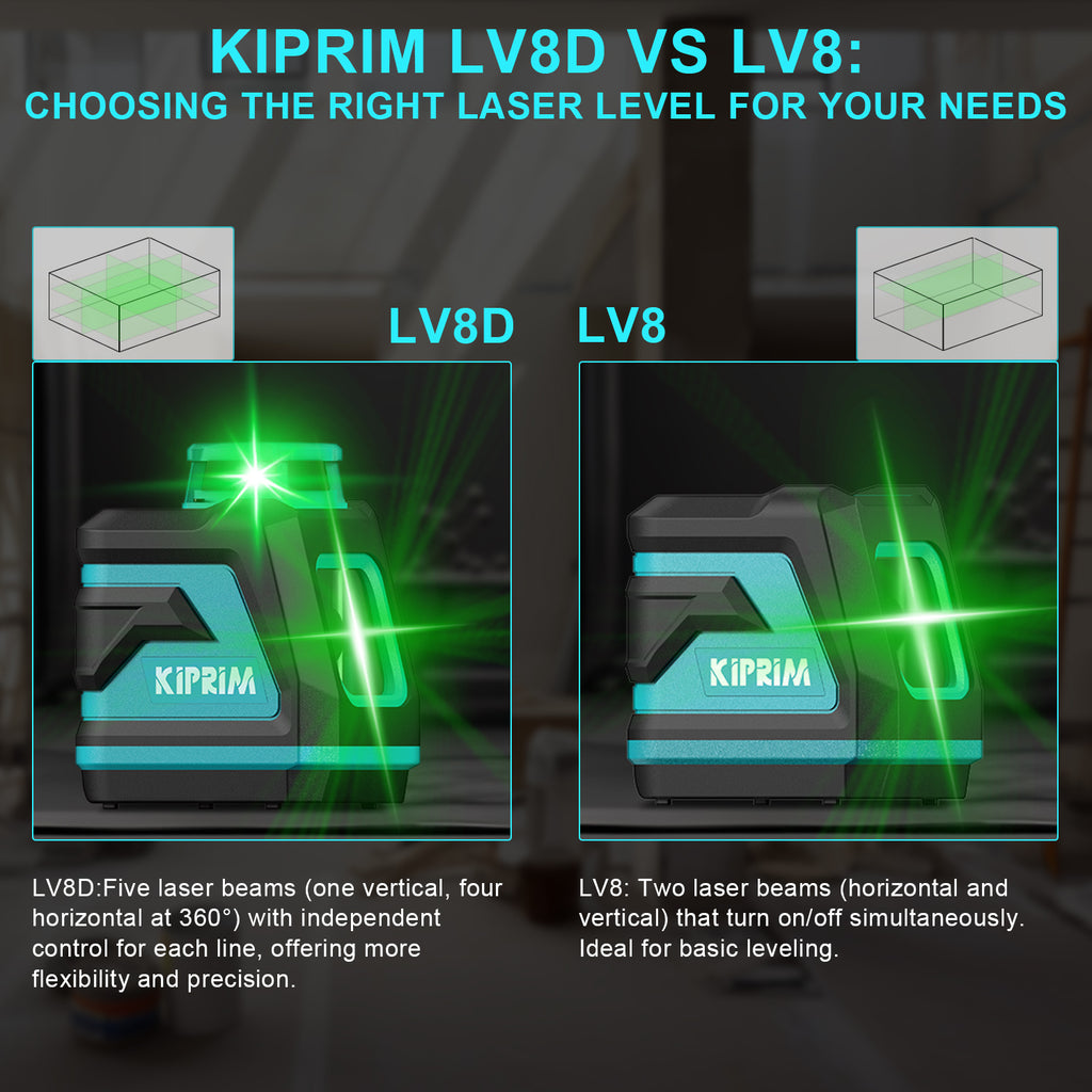 Kiprim LV8D Green Laser Level
